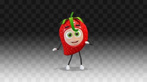 Strawberry Dancing A Silly Dance