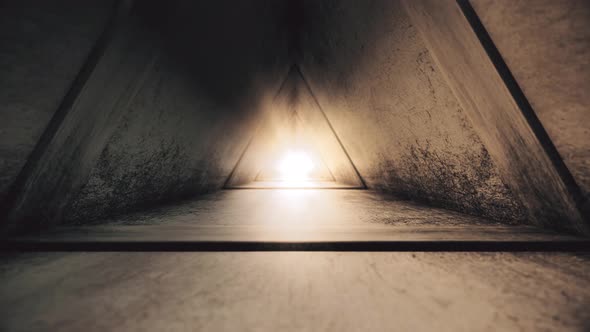 A Long Corridor is Triangle With Vibration alt