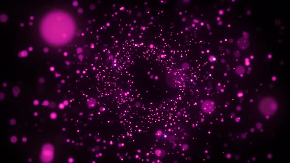 Abstract digital purple dots.