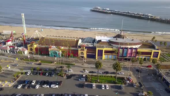 The Santa Cruz Wharf is the longest timber pile pier on the United States coast. Spectacular aerial