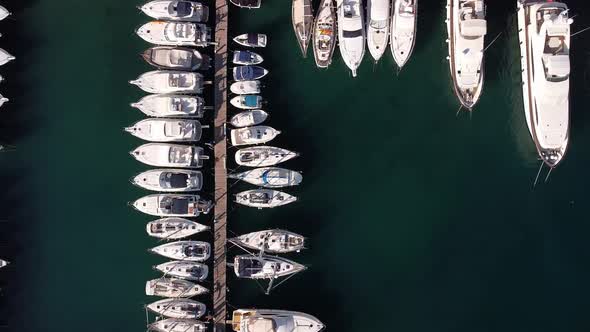 Aerial View of the Yacht Port