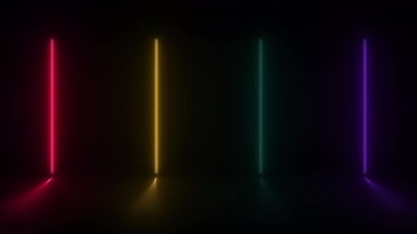 Concept 45-N1 Abstract Neon Lights Animation