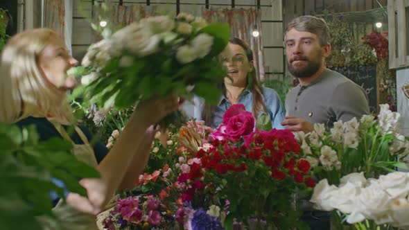 Couple in Flower Shop