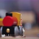 Small Toy Train Moving on Wooden Railroad - VideoHive Item for Sale