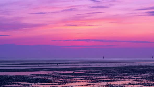 Timelapse nature colorful pastel clouds Beautiful Light Sunset or sunrise colorful clouds in sky