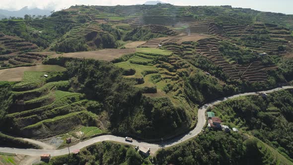 Farmland in a Mountain Province Philippines Luzon