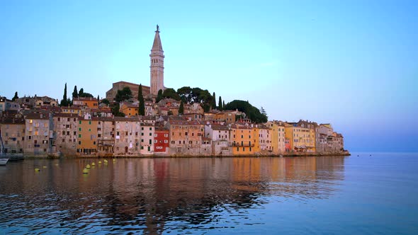 Rovinj  Croatia  Beautiful Cityscape Skyline