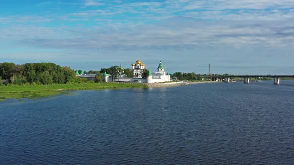 Aerial View of Ipatievsky Monastery in Kostroma