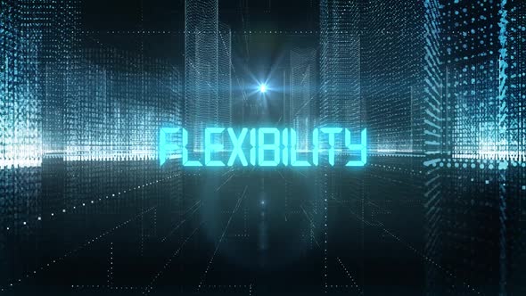 Skyscrapers Digital City Tech Word Flexibility