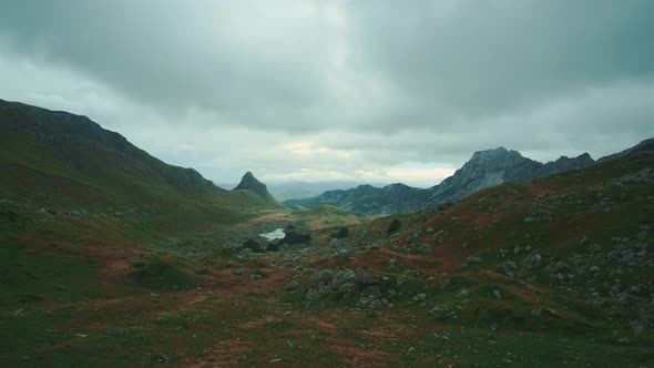 Weather Over the Mountain Valley