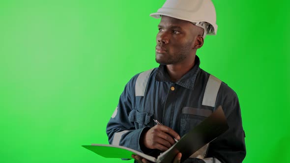 African American Seaman Filling Checklist