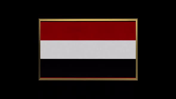 Yemen 3D Flag