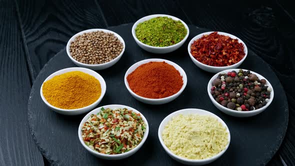 Colorful Herbs and Spices for Cooking