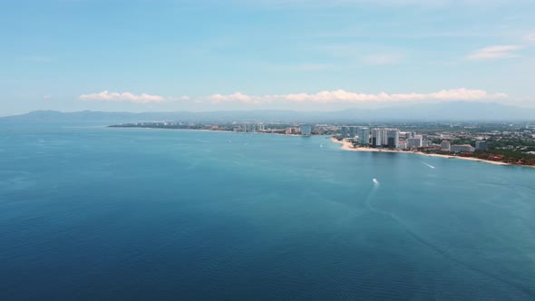 Aerial View of Marina Vallarta from the Sea