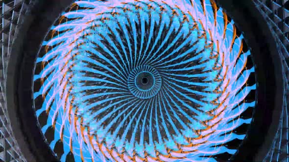 3d abstract hipnotic zoom