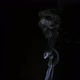 smoke rising by dispersing, steam, fog, smoke rising in the black background - VideoHive Item for Sale