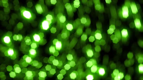 Bokeh Green Lights