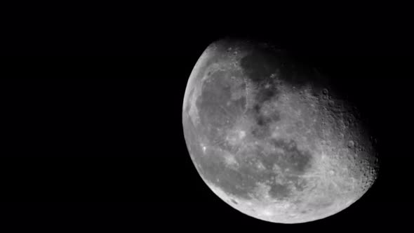 Moon  UHD Close-up. Planet Satellite.