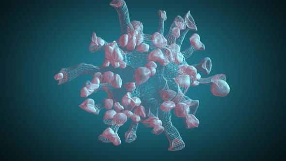 3d virus cell background