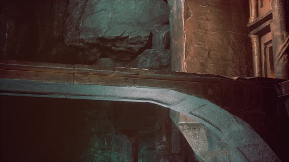 Old Stone Bridge Inside Big Cave