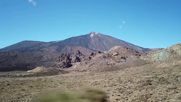 Mountain peak and wild landscape