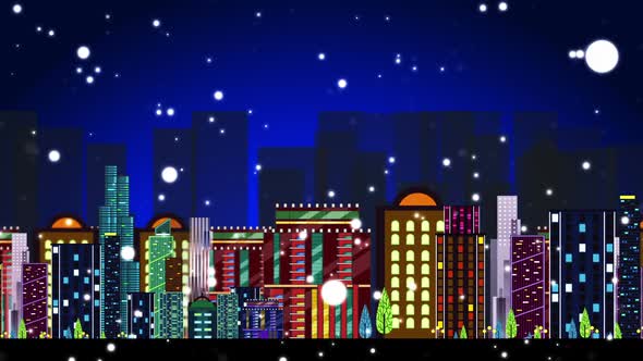 Night City Loop Background