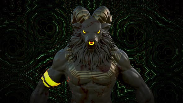 Lion Psychedelic Vj Loop alt
