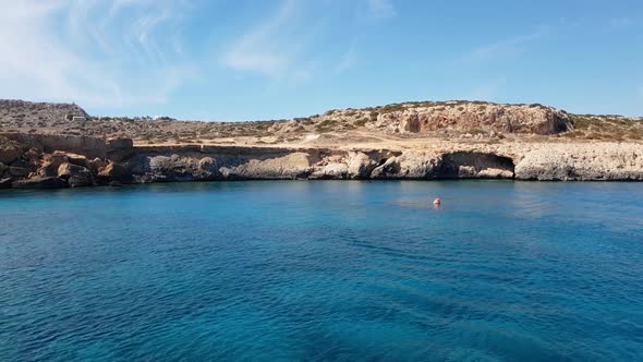 View From the Sea To Cavo Greco in Protaras, Cyprus