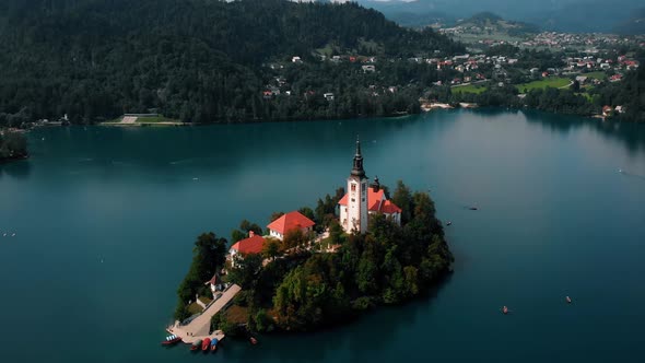 Lake with an Island