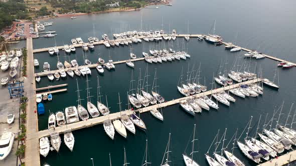 Yacht jetty in Turkey.