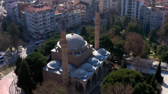 Mosque And City Aerial View 10 alt