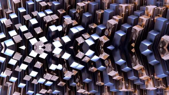 Cubic Metal Abstract Background 02