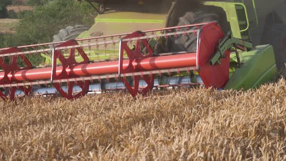 Combine Harvester Close Up