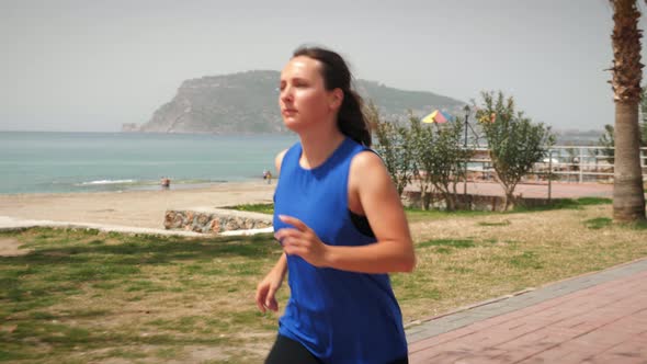 Running on beach