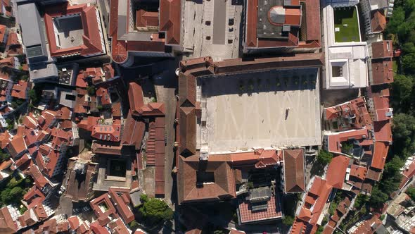 City of Coimbra Buildings Top View