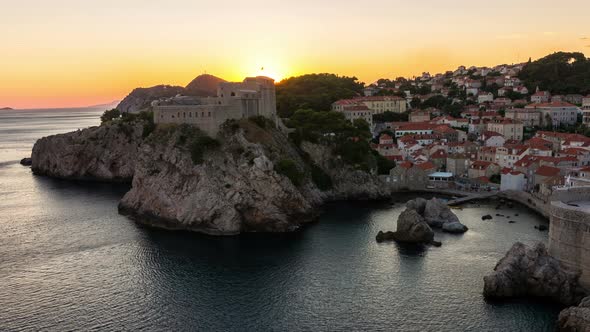 Time Lapse of Dubrovnik Old Town in Croatia