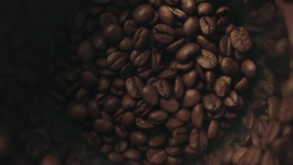 Fragrant Roasted Coffee Beans Background