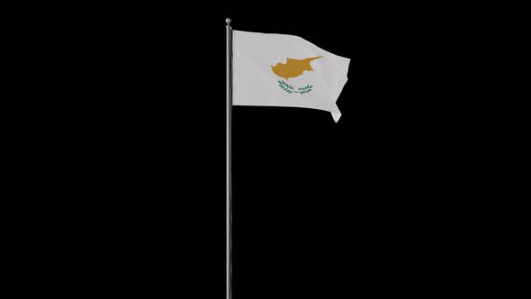 Cyprus Flag Pole Loops With Alpha