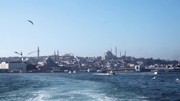 Skyline of Istanbul Turkey