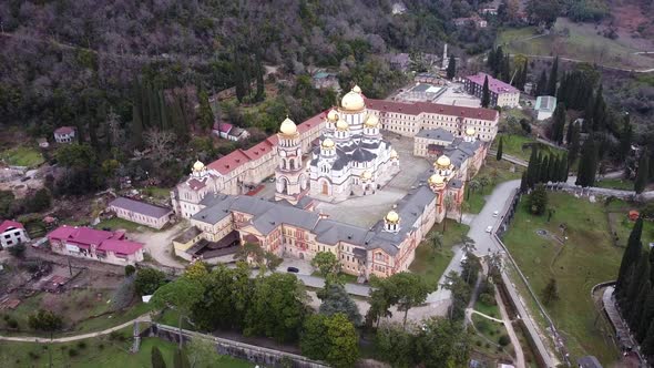 New Athos. Akhali Atoni. Monastery. Temples of Georgia and Abkhazia.