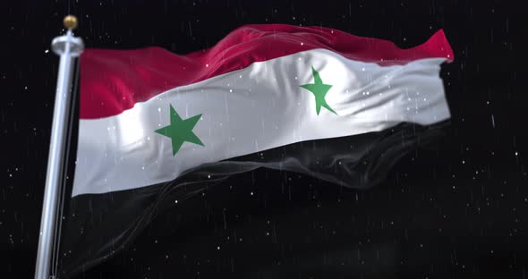 Syria Flag Waving