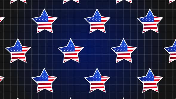 United States America USA Star Background