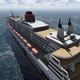 Cruise Ship And Timelapse Clouds - VideoHive Item for Sale