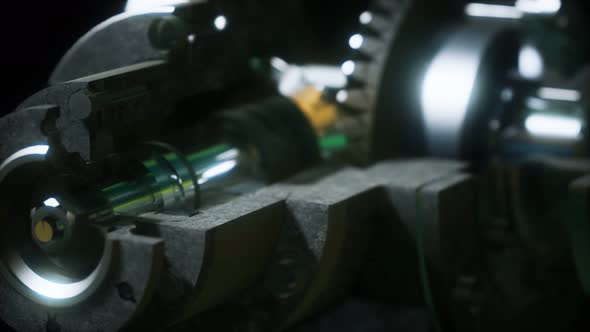 Metal Closeup Gear Box