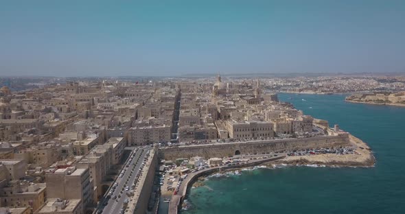 ancient capital city of Valletta in Malta