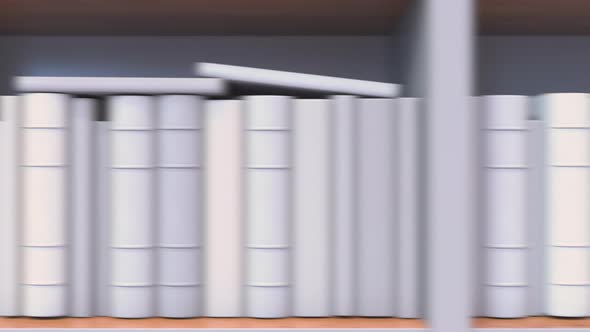 Spines of Books Compose Flag of France alt