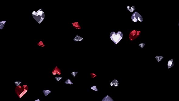 Diamond and Ruby Hearts - Falling Loop alt