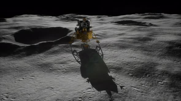 Lunar Landing Mission on the Moon alt