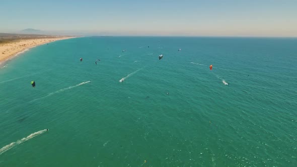 Aerial View of Beach in Tarifa