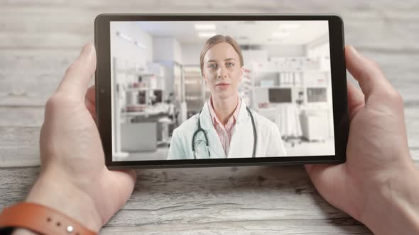 Video Call with Doctor While Staying at Home